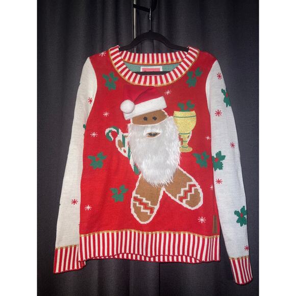 Ugly Christmas Sweater Xmas Size Medium Tipsy Elves - Picture 1 of 3